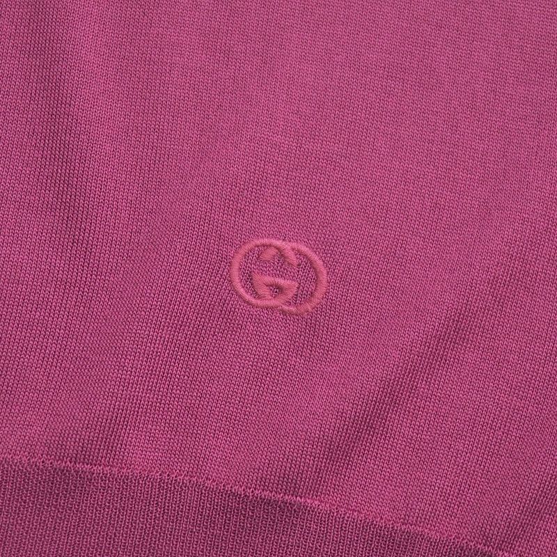 Gucci Knitwear Size XL All Silk GG Logo V-neck Sweater [recommended] 20250717