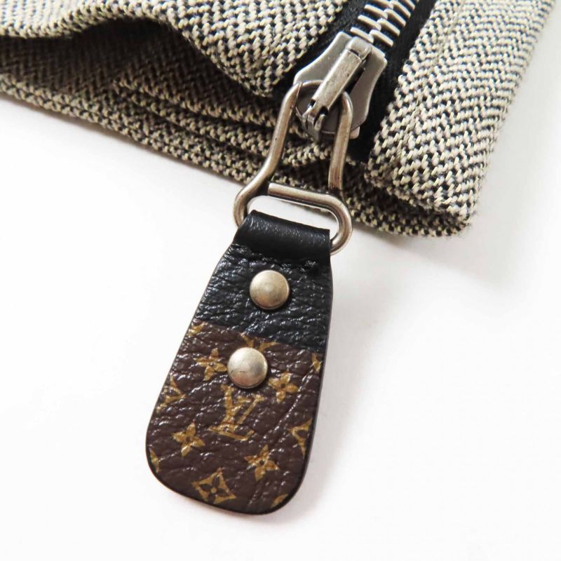 Louis Vuitton 23AW Cashmere Blend 7 1/2 Length Pants With Side Zip Beige 32