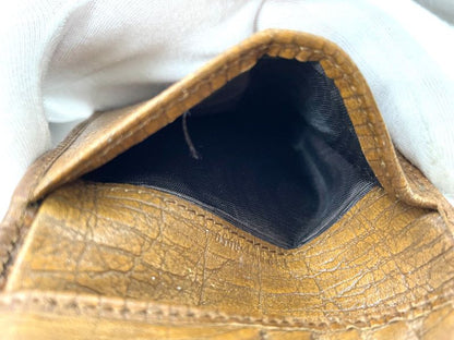 Gucci GG Canvas Leather Compact Wallet Bifold Wallet Bamboo 112521 Beige Made