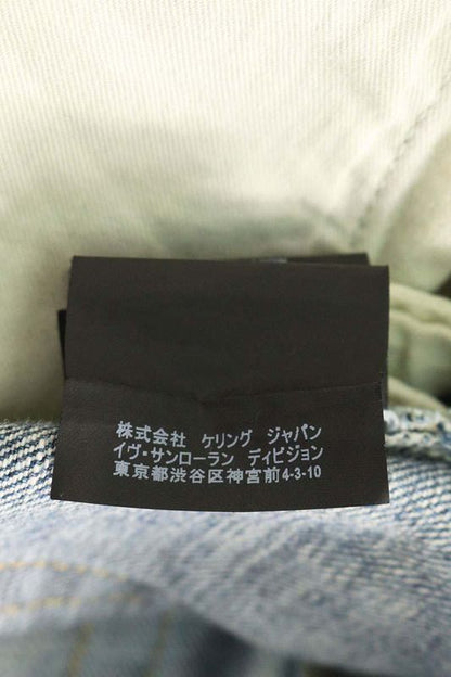 Saint Laurent Paris 494361 Ya862 Crash Repair Denim Pants Men's 28