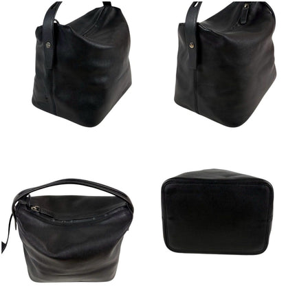 Loewe Pouch Mini Handbag Leather Black — view 4