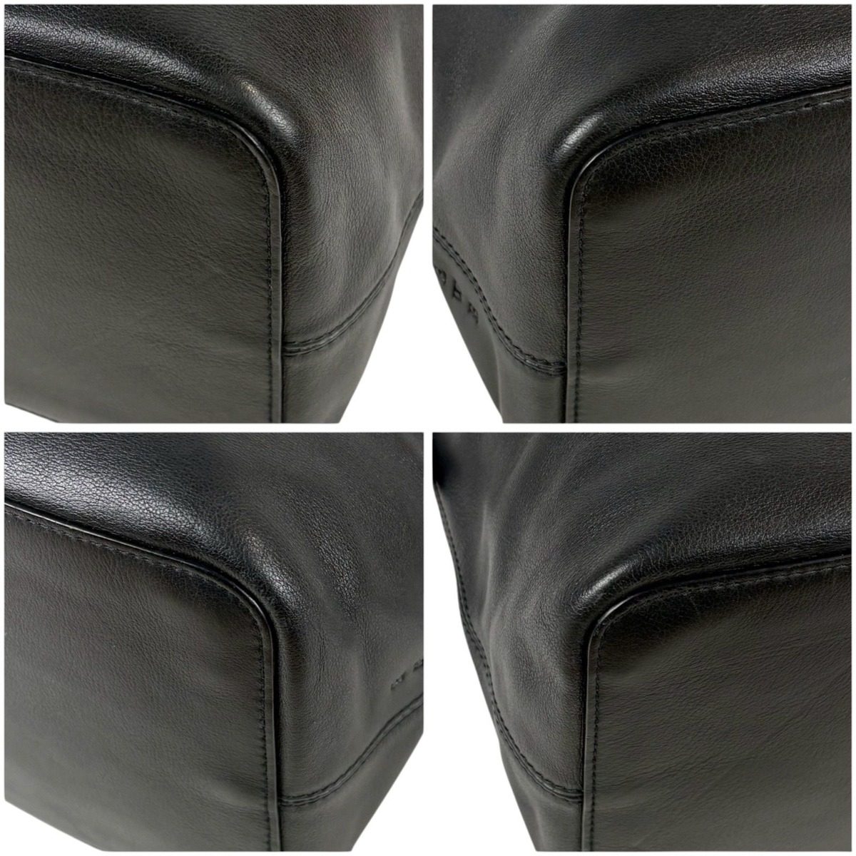 Loewe Pouch Mini Handbag Leather Black — view 6
