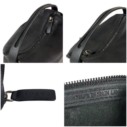 Loewe Pouch Mini Handbag Leather Black — view 7