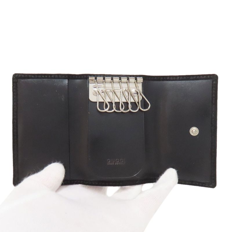Gucci 088-0959-810-0 Horsebit Key Case Suede Women