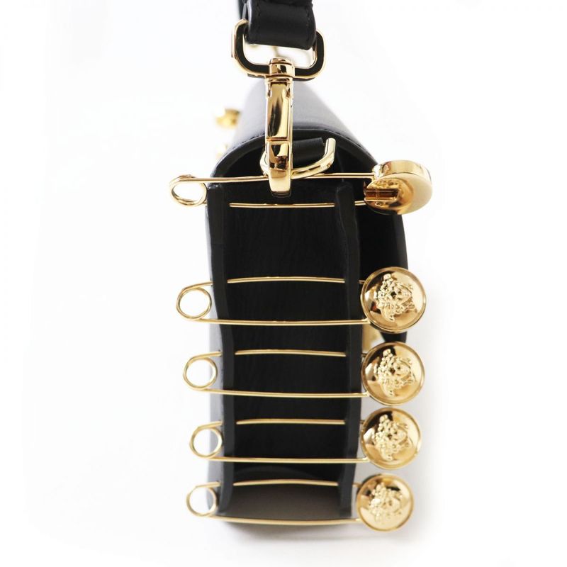 fendace Fendace Fendi X Versace Collaboration 8br801 Leather X Brooch 2WAY