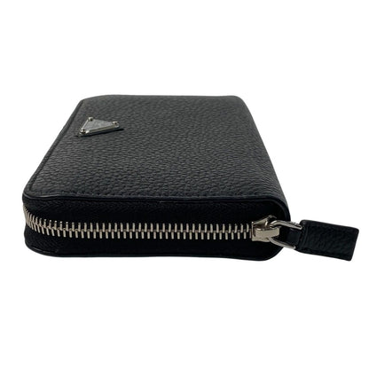 Prada Vitello Daino Leather Wallet Black — view 3
