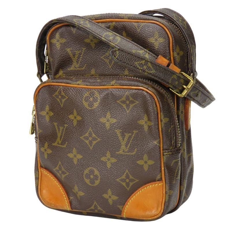 Louis Vuitton Shoulder Bag Amazon M45236 Monogram Nubuck Brown Crossbody Casual