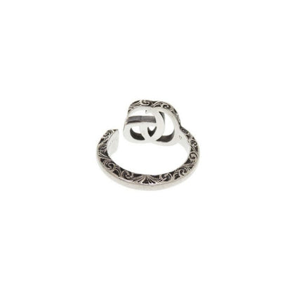 Gucci Double G Silver 925 Size Approx 15-16 (#17) Ring 1241 Gucci