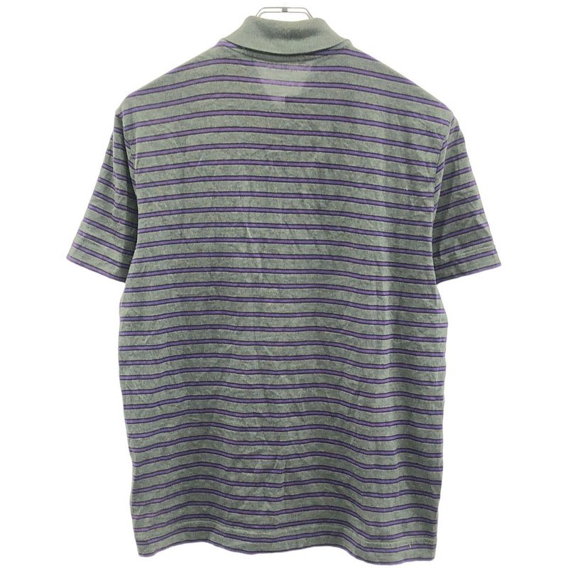Louis Vuitton 12aw Striped Polo Shirt Gray Purple XS