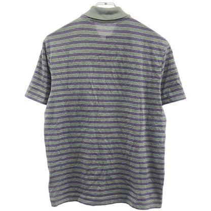 Louis Vuitton 12aw Striped Polo Shirt Gray Purple XS