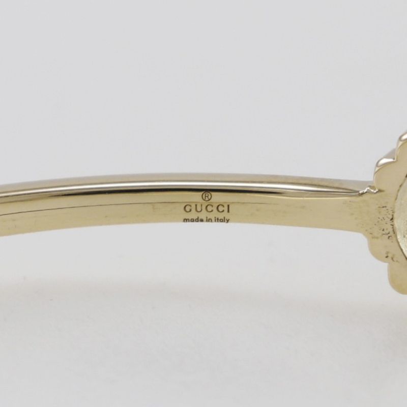Gucci GG Running 18K Yellow Gold And Diamonds Ladies 5.1g Bangle