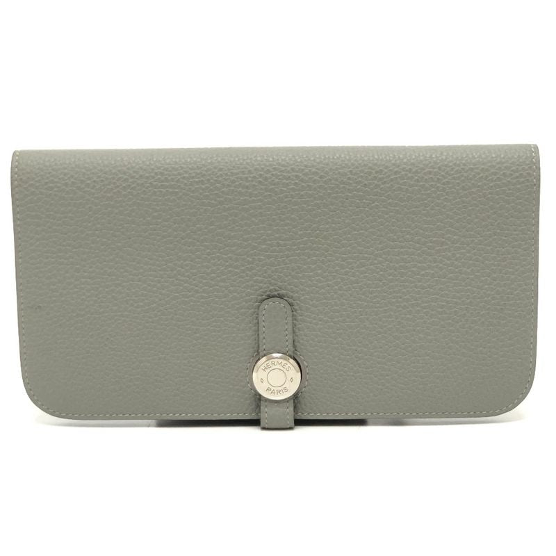 Hermes Long Wallet Dogon Long Togo Grimetto (estimated) Gray
