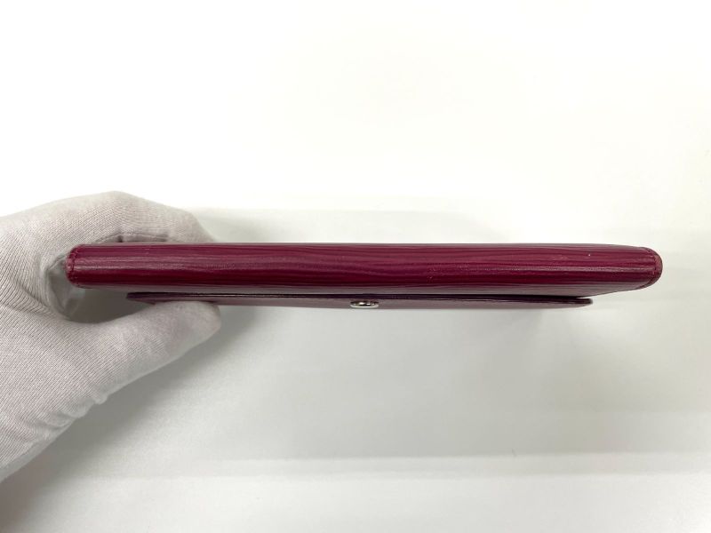 Louis Vuitton Epi Portefeuille Emilie Zipper Long Wallet M60851 Bordeaux Made