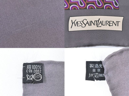 Authentic Yves Saint Laurent YVES Saint Laurent YSL Silk Scarf Shawl Bandana