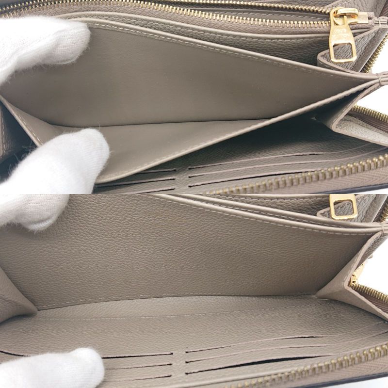 Louis Vuitton Zippy Wallet Empreinte Bi-color Beige With IC Chip Box