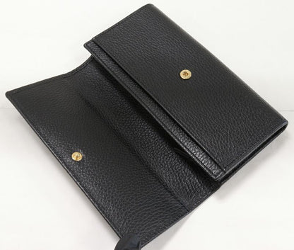Gucci Long Zipper Wallet With Coin Purse GG Marmont Continental Wallet In Calf