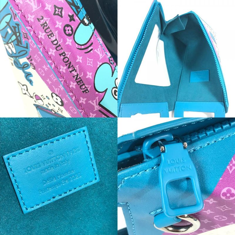 Louis Vuitton Shoulder Bag Sandwich Box M82029 Leather Blue