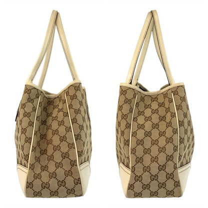 Gucci Princy Sherry Line Beige GG Canvas 163805 Tote Bag Shoulder Bag Women