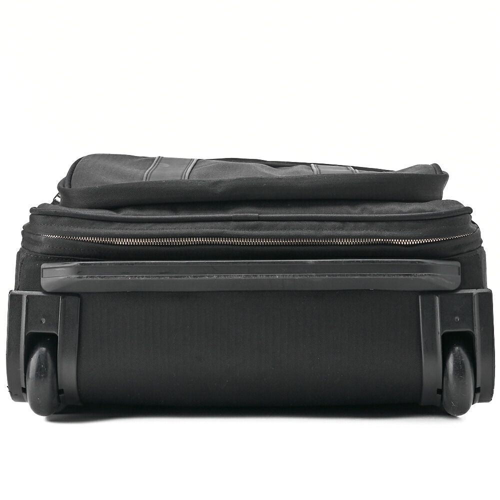 Hermes Acapulco Carry Bag Twirl Chevron Black Ladies Men Suitcases Handbags