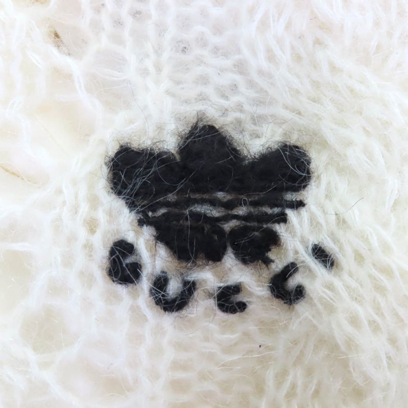 Gucci×adidas 717297 Mohair Blend With Inner Trefoil Three-line Keyed Cropped