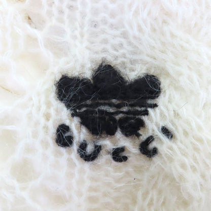 Gucci×adidas 717297 Mohair Blend With Inner Trefoil Three-line Keyed Cropped