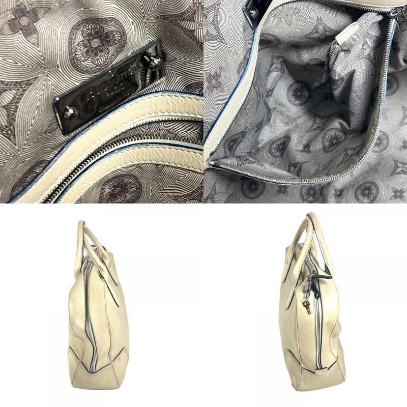 Louis Vuitton Business Bag Cuir Siwa M95779 Leather Ecru White
