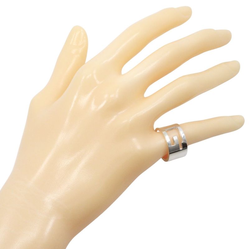 Gucci Branded G Wide Silver 925 12.5 Ladies 10.8g Ring