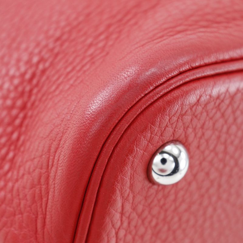 Hermes Bolide 31 Taurillon Clemence Rouge Coup Red/silver Hardware D Ladies