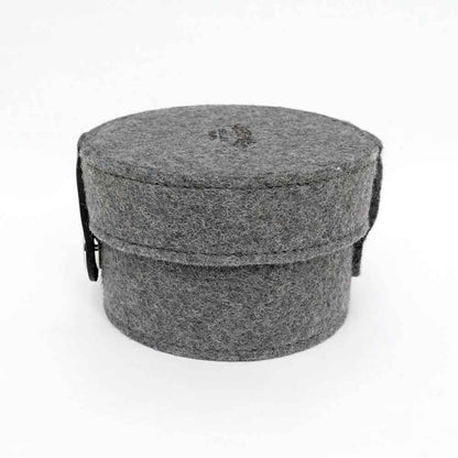 Hermes Sugar Box Gray Felt Accessory Case Interior Miscellaneous Goods