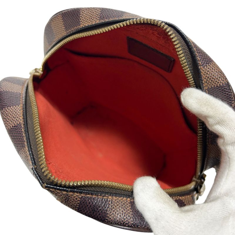 Louis Vuitton Shoulder Bag Ipanema PM Damier Leather Brown Crossbody Bag