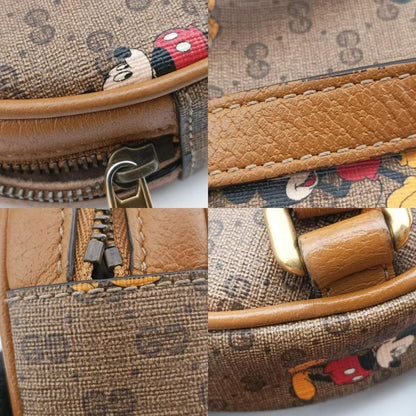 Gucci Disney Collaboration Mickey Mouse Beige And Multicolor PVC Coated Canvas