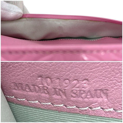 Loewe Folding Long Wallet With Pink Repeat Anagram 107.55f11