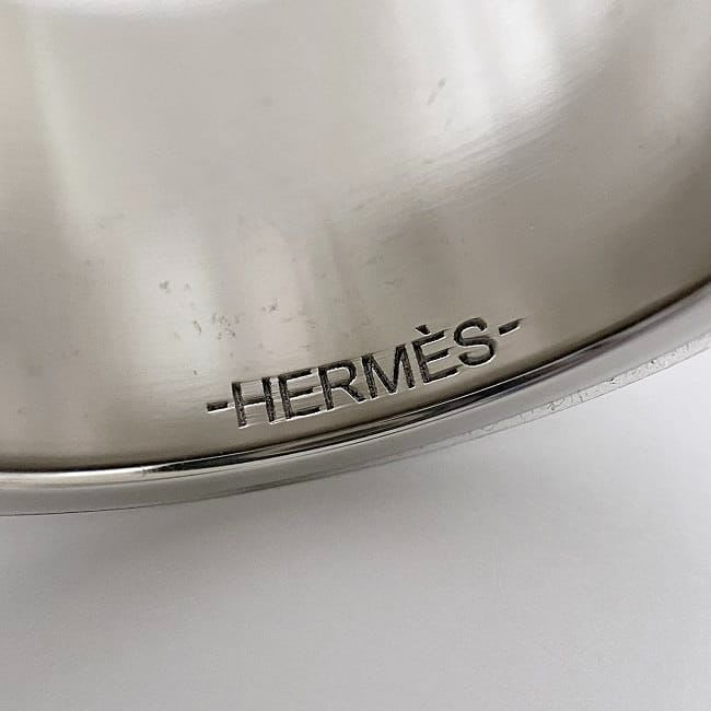 Hermes Scarf Ring Silver Saddle
