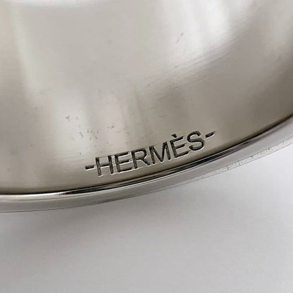 Hermes Scarf Ring Silver Saddle