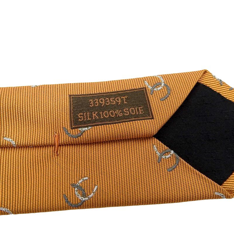 Hermes 23 Years 339359t Croisée Le Fer 100% Silk Orenge/gris/blanc Horseshoe