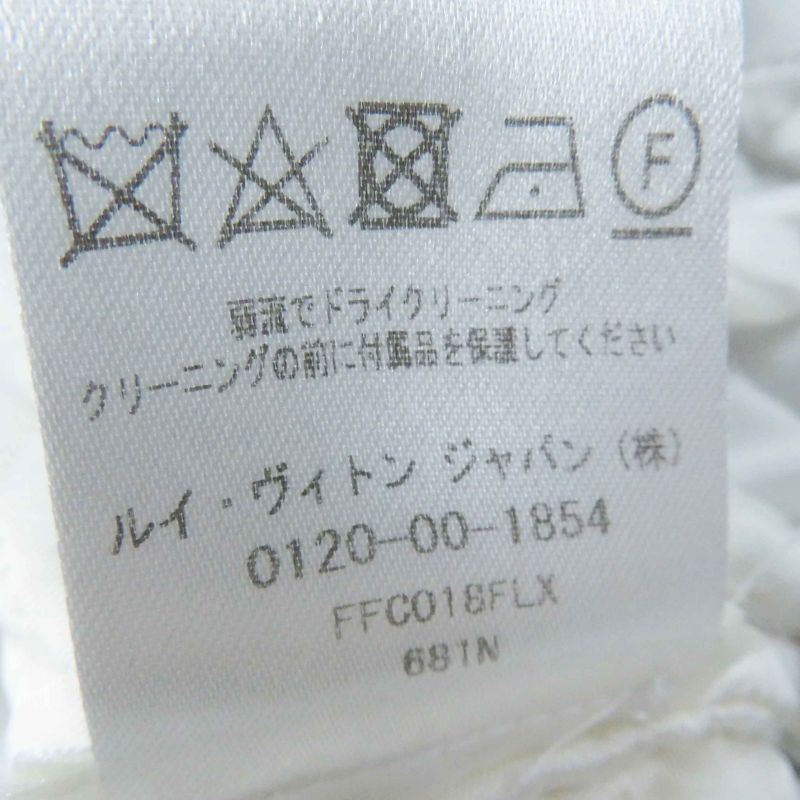 Louis Vuitton Ffco018flx Silk Blend With Belt Total Monogram Down Coat Black