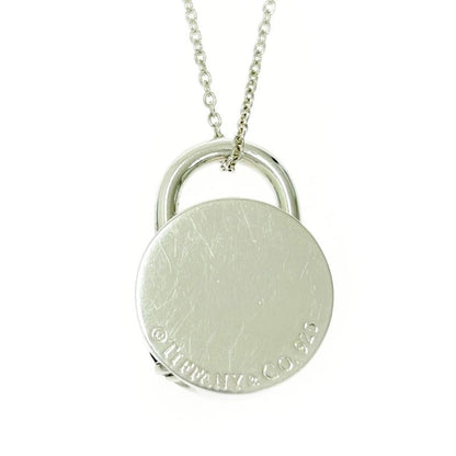 Tiffany & Co Silver 1837 Round Lock Necklace 10.4g 925 Engraved 465502 Necklace