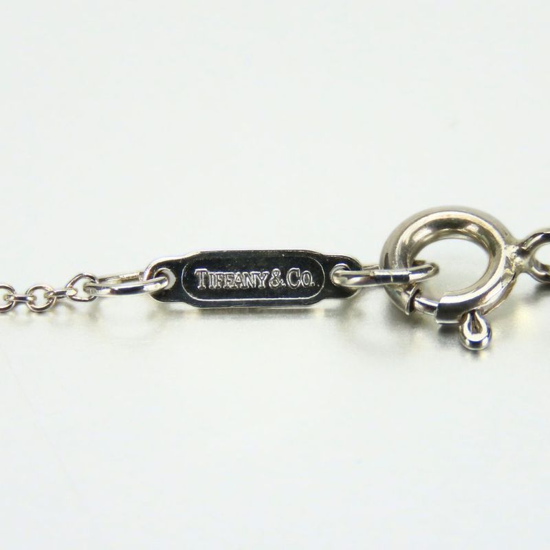 Tiffany & Co Necklace 925 Silver Approx 2.4g Silver Ribbon Cute Accessories