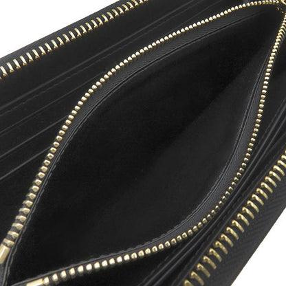Louis Vuitton Long Wallet Nanogram Zippy Wallet Calf Noir Black Gold Hardware