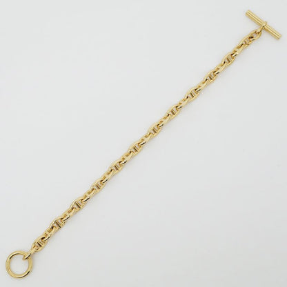 Hermes Chaine D'ancre MM Bracelet 750 YG Yellow Gold 14 Pieces 77.5g