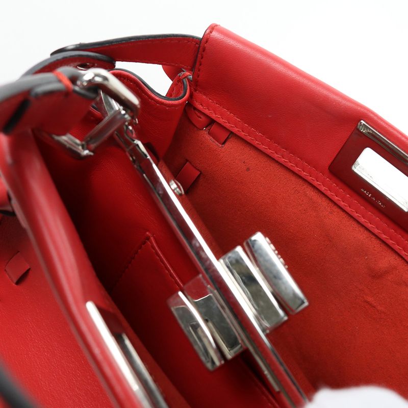 Fendi Peekaboo Mini 8bn244 A312 R0y77 Handbag Leather Women