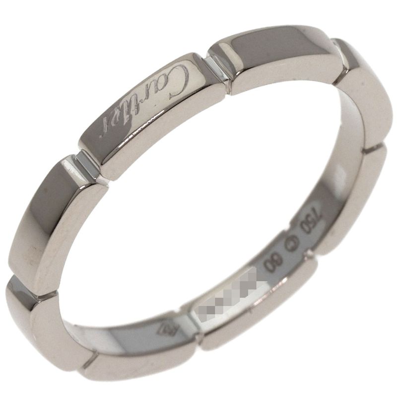 Cartier Maillon Panthère #60 Ring 18K White Gold Unisex