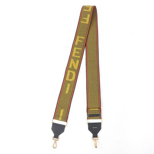 Fendi 8av386 Strap You Logo Leather Use Shoulder Strap Multicolor Storage With
