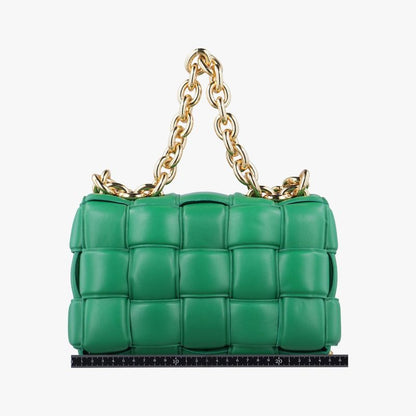 Bottega Veneta The Chain Cassette Green Lambskin B09392158t