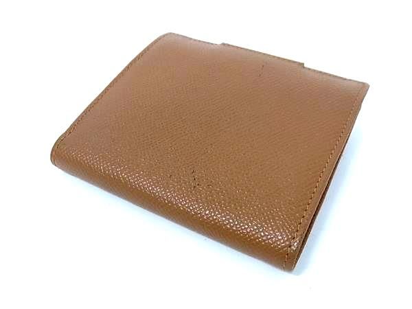 Bvlgari Leather Bifold Wallet Coin Purse Wallet Men's Women's Brown Fk7519