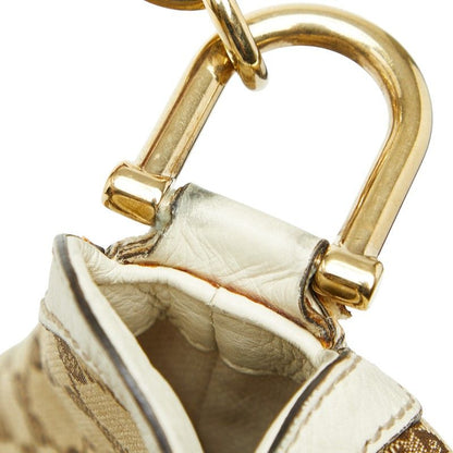 Gucci GG Canvas Bamboo Handbag Shoulder Bag 2WAY 282315 Beige Ivory Canvas