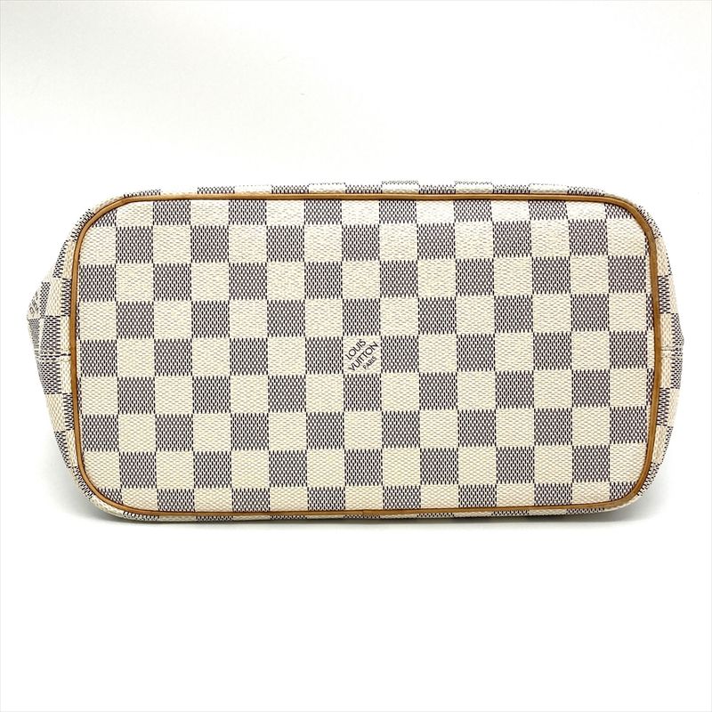 Louis Vuitton Saleya PM Tote Bag Damier Azure N51186 White Gold Hardware Unisex