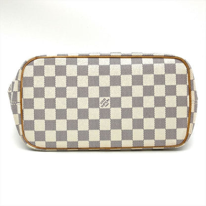 Louis Vuitton Saleya PM Tote Bag Damier Azure N51186 White Gold Hardware Unisex