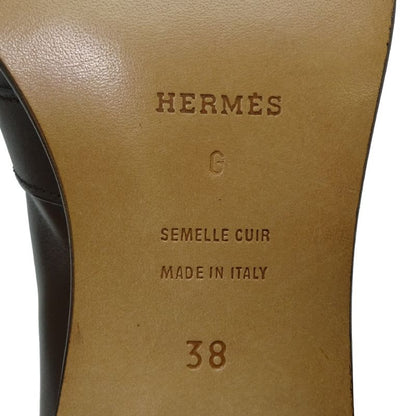 Hermes Mocha Size 24.5 Loafers