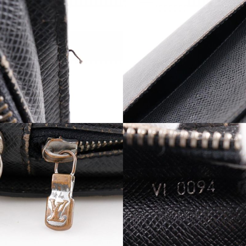 Louis Vuitton Baikal M30182 Taiga Ardoise Black Vi0094 Men's Second Bag